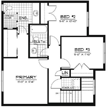 Jasper "Jasper 2" Second Floor with Added Ensuite (742 sq.ft.)