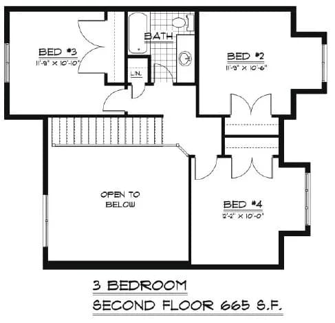 Abbey 4 Second Floor (665 sq.ft.)