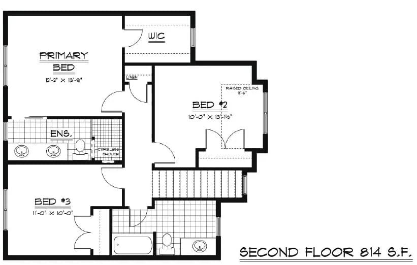 Hampton Second Floor (814 sq.ft.)