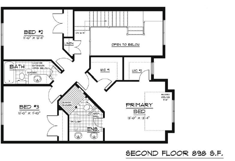 Mayfield Second Floor (898 sq.ft.)