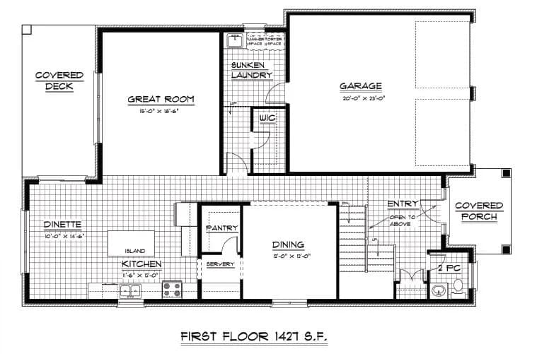 Queensville Floor plan 1
