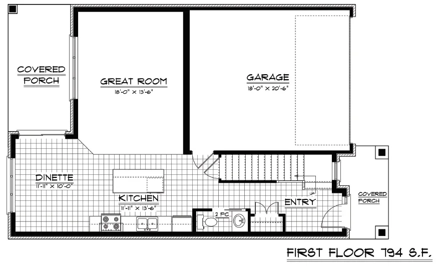 Hampton — Floor plan 1