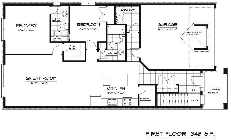 Ashley — Main Floor (1348 sq.ft.)