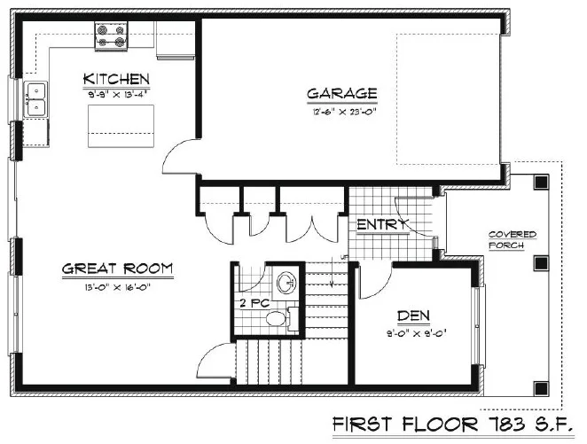 Jasper — First Floor (783 sq.ft.)