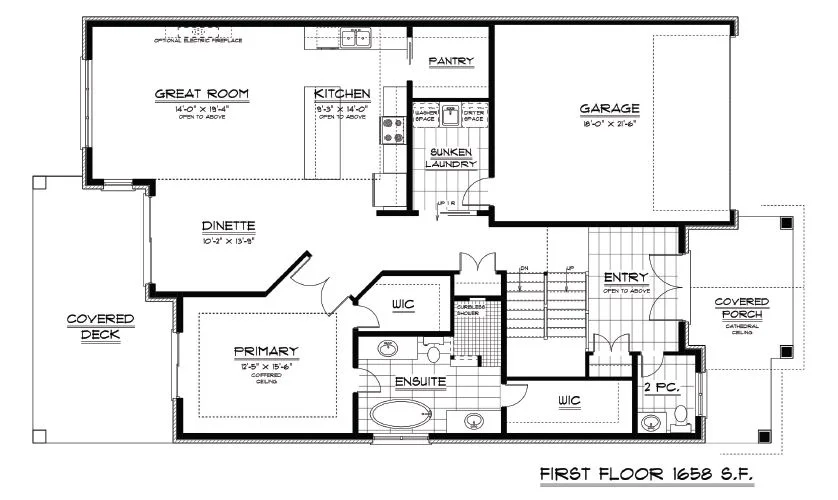 Brentwood 3 — Floor plan 1